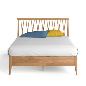 Ξύλινο Κρεβάτι με τάβλες Quilda Μ203xΠ150xΥ110cm