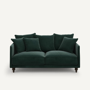 Καναπές από βελούδο Μ105xΠ178xΥ93cm