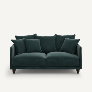 Καναπές από βελούδο Μ105xΠ178xΥ93cm