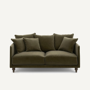 Καναπές από βελούδο Μ105xΠ178xΥ93cm