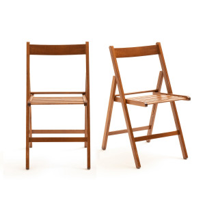 Πτυσσόμενη καρέκλα Yann (σετ των 2) Μ47xΠ43xΥ80cm