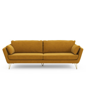 Καναπές από βελούδο 3 Μ87xΠ199xΥ86cm