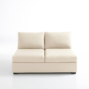 Καναπές με βαμβακερή ταπετσαρία Μ84xΠ136xΥ80cm