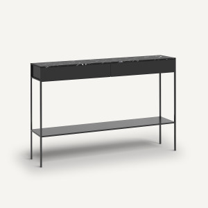 Κονσόλα με μαρμάρινη επιφάνεια Π120xΥ80cm
