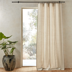 Κουρτίνα από προπλυμένο λινό 140x320 cm