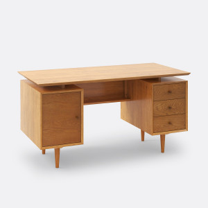 Γραφείο από βελανιδιά QUILDA Μ70xΠ145xΥ75cm