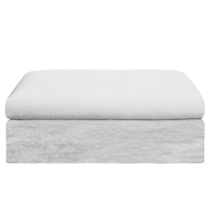 Υποπόδιο από λινό γκοφρέ Μ55xΠ110xΥ45cm