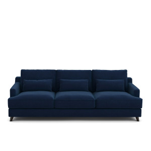 Καναπές από βελούδο Μ100xΠ197xΥ83cm