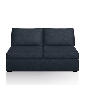 Καναπές Bultex με μελανζέ ταπετσαρία Μ84xΠ136xΥ80cm