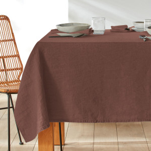 Τραπεζομάντηλο από προπλυμένο λινό 170x170 cm