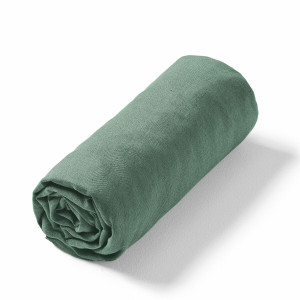 Σεντόνι με λάστιχο από προπλυμένο λινό 90x190 cm