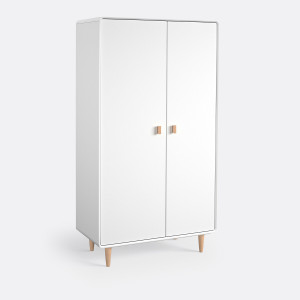 Δίφυλλη ντουλάπα Jimi 2 Μ52xΠ100xΥ190cm