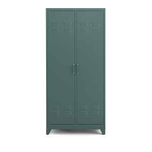 Hiba μεταλλική δίφυλλη ντουλάπα Μ50xΠ85xΥ180cm