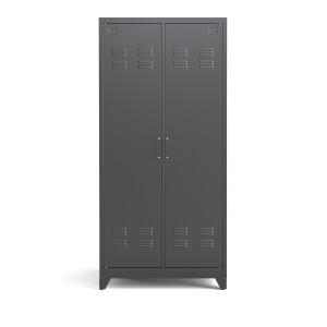 Hiba μεταλλική δίφυλλη ντουλάπα Μ50xΠ85xΥ180cm