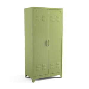 Hiba μεταλλική δίφυλλη ντουλάπα Μ50xΠ85xΥ180cm
