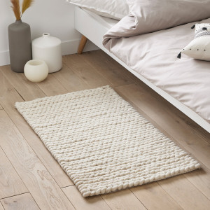 Μάλλινο χαλάκι κρεβατιού Diano 60x110 cm Μ60xΠ110cm