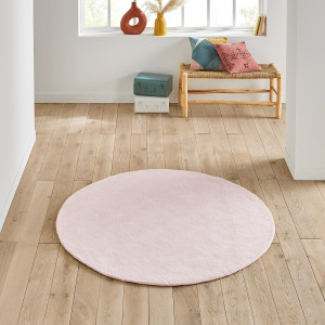 Βαμβακερό στρογγυλό χαλί Renzo Διάμετρος 160cm Μ160xΠ160cm