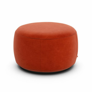 Υποπόδιο XL από βελούδο Rosebury Μ60xΠ60xΥ35cm