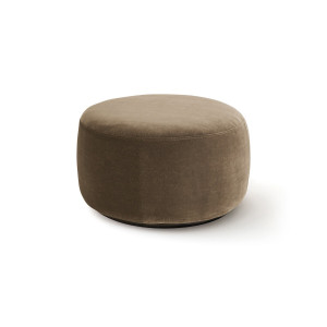Υποπόδιο XL από βελούδο Rosebury Μ60xΠ60xΥ35cm