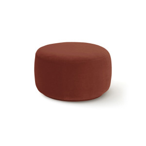 Υποπόδιο XL από βελούδο Rosebury Μ60xΠ60xΥ35cm