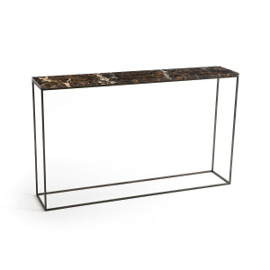 Κονσόλα από μάρμαρο και μέταλλο Μ25xΠ125xΥ75cm