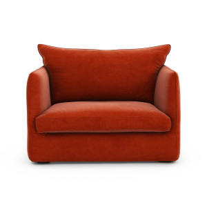 Πολυθρόνα XL από βελούδο Μ95xΠ122xΥ82cm