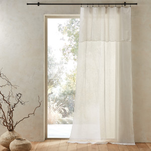 Λινή βουάλ κουρτίνα 140x180 cm