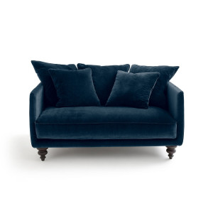 Διθέσιος καναπές από βελούδο Μ105xΠ138xΥ93cm