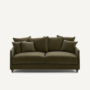 Πτυσσόμενος καναπές από βελούδο Μ105xΠ204xΥ93cm