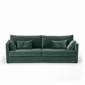 Καναπές από βελούδο Μ102xΠ170xΥ87cm