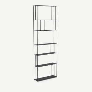 Λεπτή μεταλλική βιβλιοθήκη Parallel Μ21xΠ80xΥ240cm