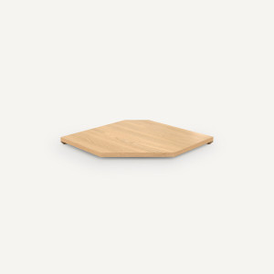 Γωνιακό ράφι Μ63xΠ63xΥ5cm