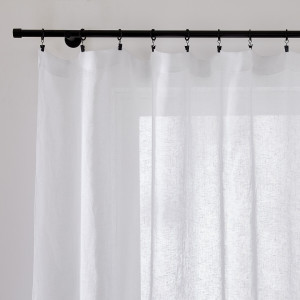 Βουάλ λινή κουρτίνα 180x135 cm