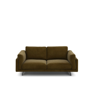 Διθέσιος καναπές από βελούδο Μ99xΠ188xΥ82cm