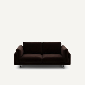 Διθέσιος καναπές από βελούδο Μ99xΠ188xΥ82cm