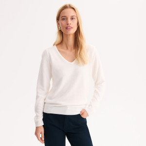 Λεπτό πλεκτό με V λαιμόκοψη