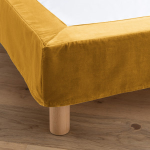 Κάλυμμα βάσης κρεβατιού από βελούδο 90x190 cm