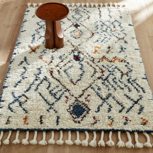 Χαλί από 100% μαλλί σε στυλ berber 160x230 cm Μ160xΠ230cm