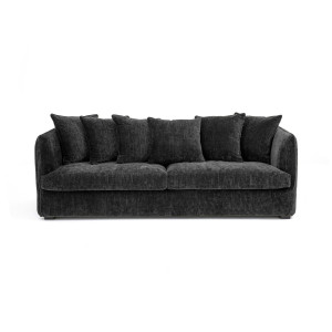 Καναπές από βελούδο κοτλέ Μ95xΠ182xΥ82cm