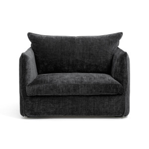 Πολυθρόνα XL από βελούδο κοτλέ Μ95xΠ122xΥ82cm