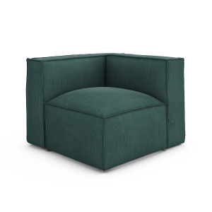 Γωνία σύνθεσης από βελούδο κοτλέ Μ95xΠ95xΥ71cm