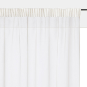 Βουάλ κουρτίνα με τρέσα που σουρώνει 180x140 cm