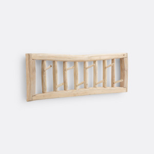 Κρεμάστρα τοίχου από ξύλο teak Μ11xΠ70xΥ25cm