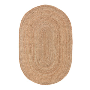 Οβάλ χαλί από γιούτα 120x170 cm Μ120xΠ170cm