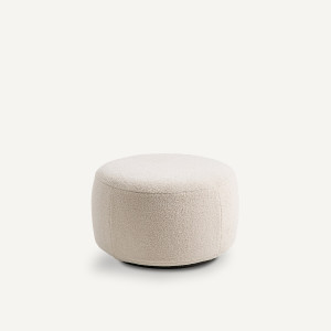 Υποπόδιο Rosebury XL με μπουκλέ ταπετσαρία Μ60xΠ60xΥ35cm