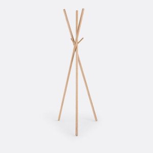 Kαλόγερος από μασίφ ξύλο δρυ FSC* Μ66xΠ66xΥ172cm