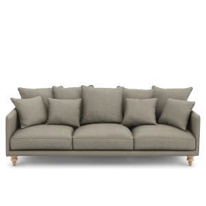 Καναπές με τουίντ ταπετσαρία Μ105xΠ198xΥ93cm