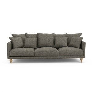 Καναπές με τουίντ ταπετσαρία Μ105xΠ198xΥ93cm