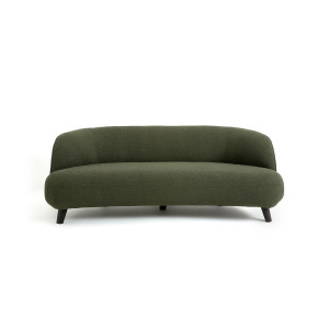 Καναπές με μπουκλέ ταπετσαρία Μ99xΠ200xΥ75cm