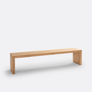 Πάγκος από μασίφ ξύλο δρυ Μ35xΠ200xΥ46cm